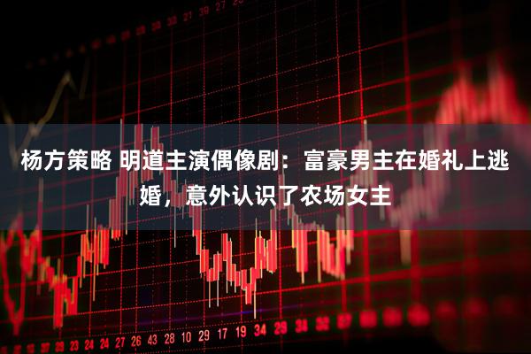 杨方策略 明道主演偶像剧：富豪男主在婚礼上逃婚，意外认识了农场女主